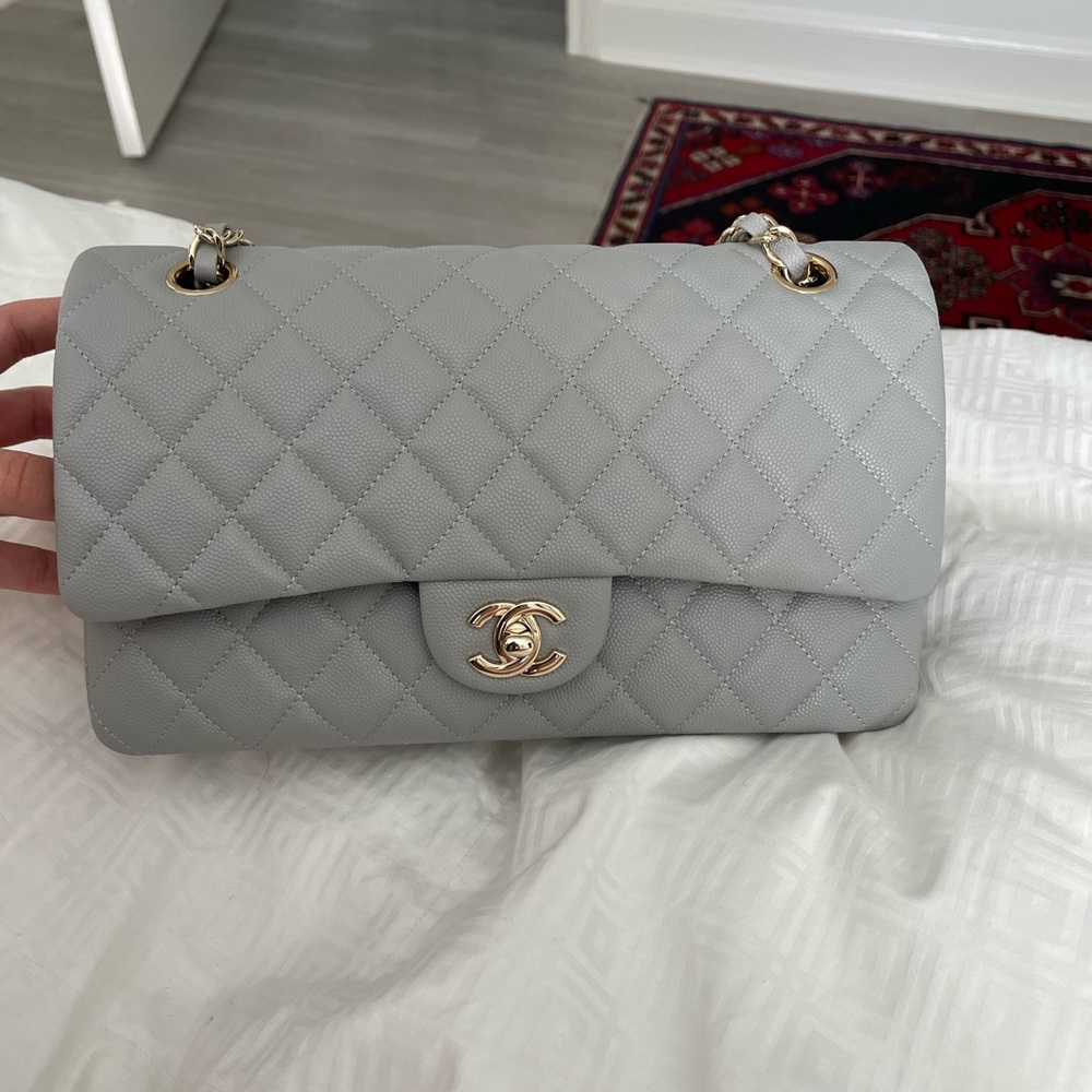 COPY - Grey Chanel Double Flap Bag